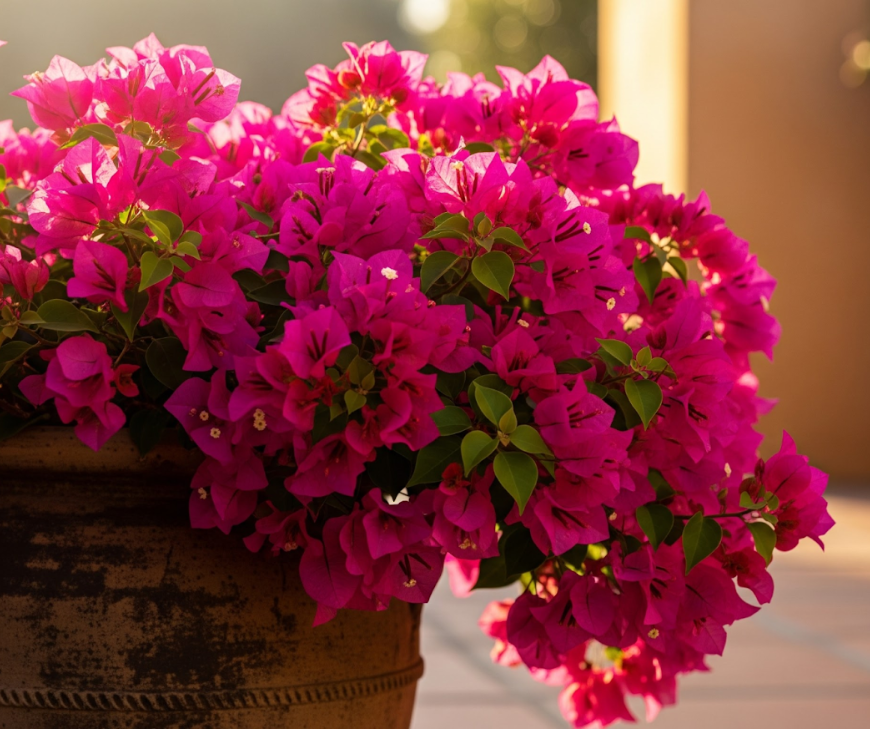 If you want drama with minimal effort, bougainvillea is your plant.