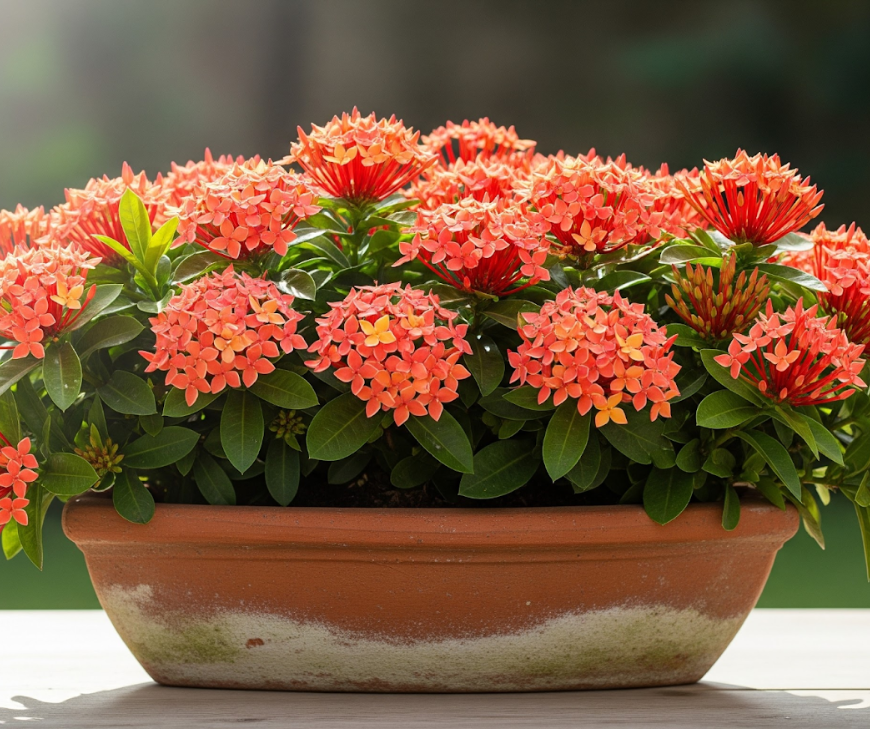 ixora is a great pick for anyone who wants steady blooms without constant fuss.