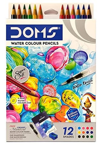 Doms water colour pencils 12 shades