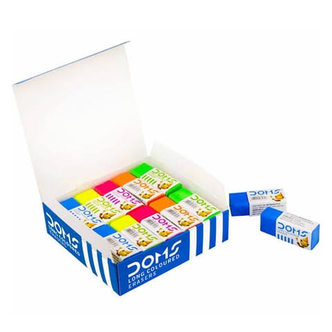Doms long coloured eraser