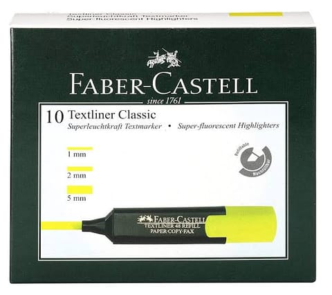 Faber castell textliner yellow set of 10