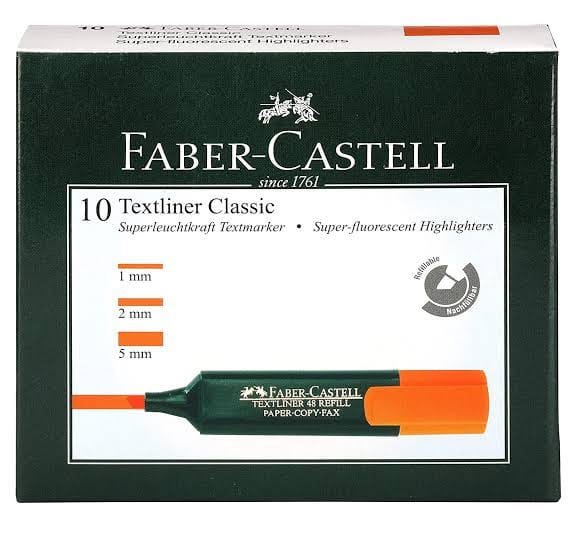 Faber castell textliner orange set of 10