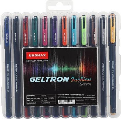 Unomax Geltron fashion pen 12 shades