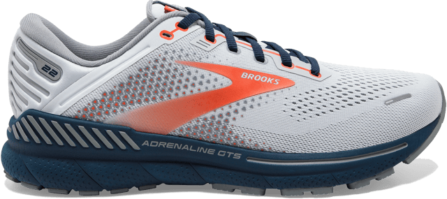 BROOKS Adrenaline GTS 22 Men's Running Shoe - Arctic/Red/Titan