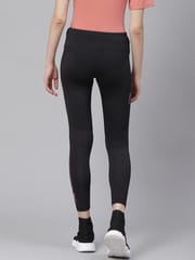 Alcis Women Black Solid Cropped Training Tights