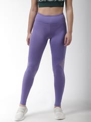 Alcis Women Solid Tights - Purple