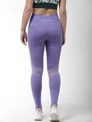 Alcis Women Solid Tights - Purple