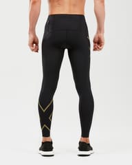 2XU Light Speed Comp Tight Black-Gold Reflector - Quick-Dry