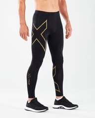 2XU Light Speed Comp Tight Black-Gold Reflector - Quick-Dry