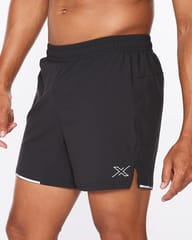 2XU Aero 5" Men's Shorts Black - Silver Reflector - Quick-Dry