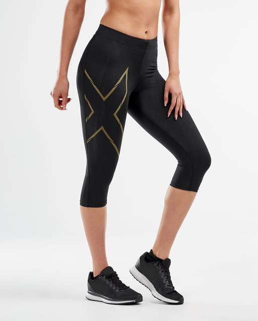 2XU MCS RUN COMP 3/4 TIGHTS Black - Quick-Dry