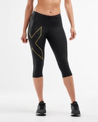 2XU MCS RUN COMP 3/4 TIGHTS Black - Quick-Dry