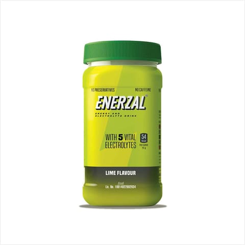 Enerzal Energy Drink Powder Lime Jar 500gm