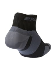 2XU Vectr Ultralight 1/4 Crew Sock BLK/TTM