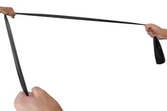 NIVIA Resistance Exercise Band - Pack of 2 - Black & Red - Super strong & Medium Resistance