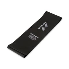 NIVIA Resistance Exercise Band - Pack of 2 - Black & Red - Super strong & Medium Resistance