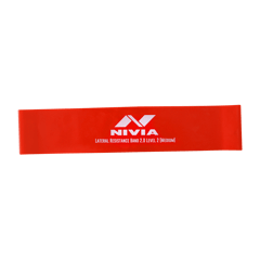 NIVIA Resistance Exercise Band - Pack of 2 - Black & Red - Super strong & Medium Resistance