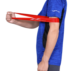 NIVIA Resistance Exercise Band - Pack of 2 - Black & Red - Super strong & Medium Resistance