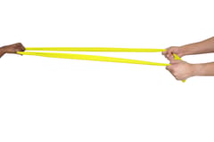 NIVIA Resistance Exercise Band - Pack of 2 - Blue & Yellow - Extra Strong & Light Resistance