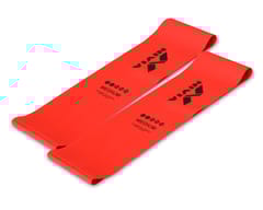 NIVIA Resistance Exercise Band Pack of 2 - Green & Red - Strong and Medium Resistance
