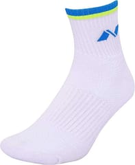 NIVIA Foot Compress Ankle Socks (Pack of 3) Black, White, Grey - Freesize