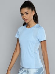 Alcis Women Solid Slim Fit Running T-shirt