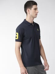 Alcis Men Solid Polo Collar Training T-shirt - Quick-Dry