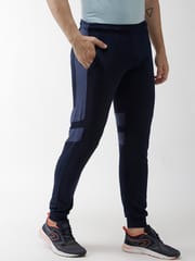 Alcis Men Blue Solid Slim Fit Outdoor Joggers - Quick-Dry