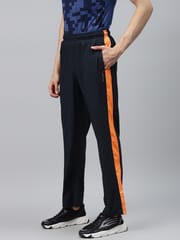 Alcis Men Blue Solid Outdoor Track Pants - Quick-Dry