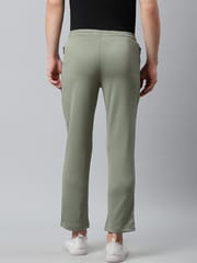 Alcis Men Olive Green Solid Track Pants - Quick-Dry