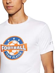 Nivia Nitro-5 Men Printed Round Tee - Quick-Dry