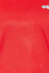 Clovia Comfort Fit Active T-shirt in Red - Quick-Dry