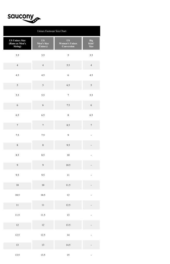 SIZE GUIDE