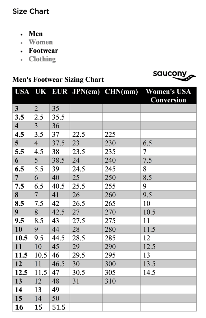 SIZE GUIDE
