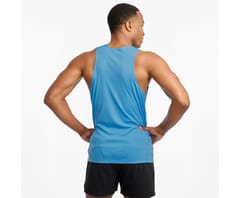 Saucony Men's Stopwatch Sleeveless Running Top - Quick-Dry