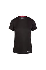 Saucony Women's Stopwatch Black Short Sleeve Running Top - Quick-Dry