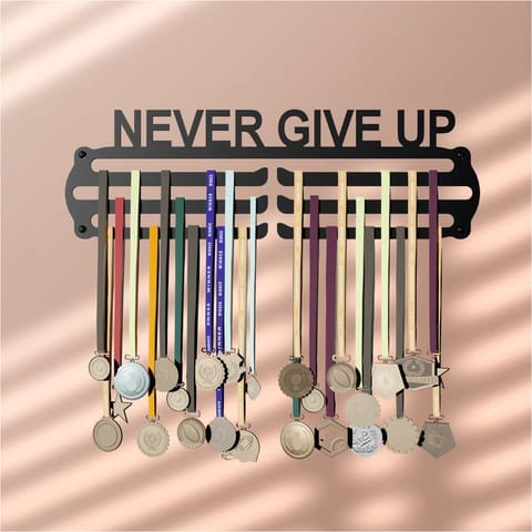 Standard Medal Display Hanger - Never Give Up Design