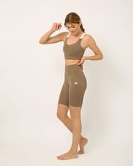 Kosha Yoga buttR Yoga Biker Shorts - Soft Sand