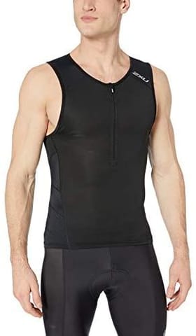 2XU Men's Perform Tri Singlet Black/Black