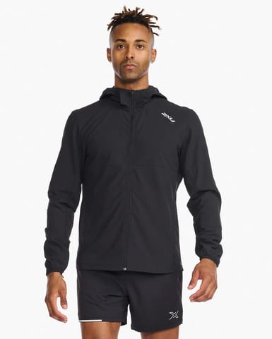 2XU Men's Aero Jacket Black/Silver