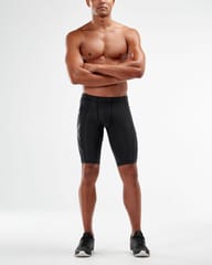 2XU Men's Core Compression Shorts Beige/Silver