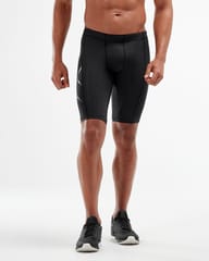 2XU Men's Core Compression Shorts Beige/Silver