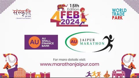 AU Jaipur Marathon: 4th February 2024: 3.30 A.M. IST