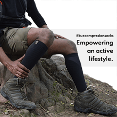 KUE Graduated Compression Socks - Black