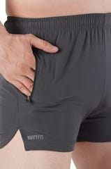 NAVYFIT Men's Running, Gym, Yoga, Sport Work Out Active Wear Shorts (MRS05) (Pack of 2) Dark Grey