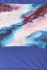 Clovia Comfort-Fit Active Marble Print Crop Top - Quick-Dry