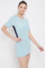 Clovia Sports T-shirt Dress - Quick-Dry