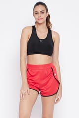 Clovia Comfort-Fit Active Shorts - Quick-Dry