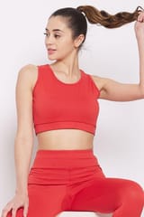Clovia Padded Wirefree Medium Impact Sports Bra