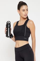 Clovia Medium Impact Padded Wirefree Sports Bra